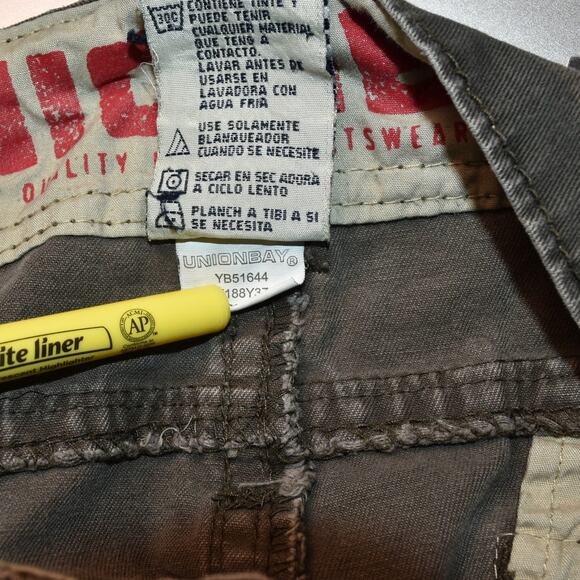 Union Bay Camo Shorts Men's 36 Cargo Unionbay Utility - Picture 5 of 7